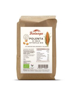 BIOLANGA FARINA DI MAIS 8 FILE BIO PER POLENTA  KG 1