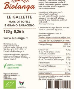 Alternative view of BIOLANGA GALLETTE DI MAIS & G.SARACENO BIO CONF. 120 g