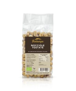 NOCCIOLE TOSTATE BIOLOGICHE IN CONFEZIONE SOTTOVUOTO 250 g